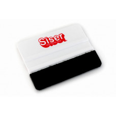 White SISER squeegee with felt